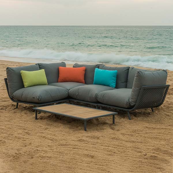 Flint Corner Grey Cushion